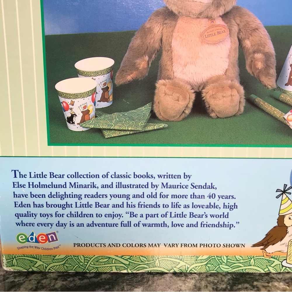 Vintage Maurice Sendak’s Little Bear Birthday Party Play Set by Eden NEW IN BOX - Picture 9 of 11